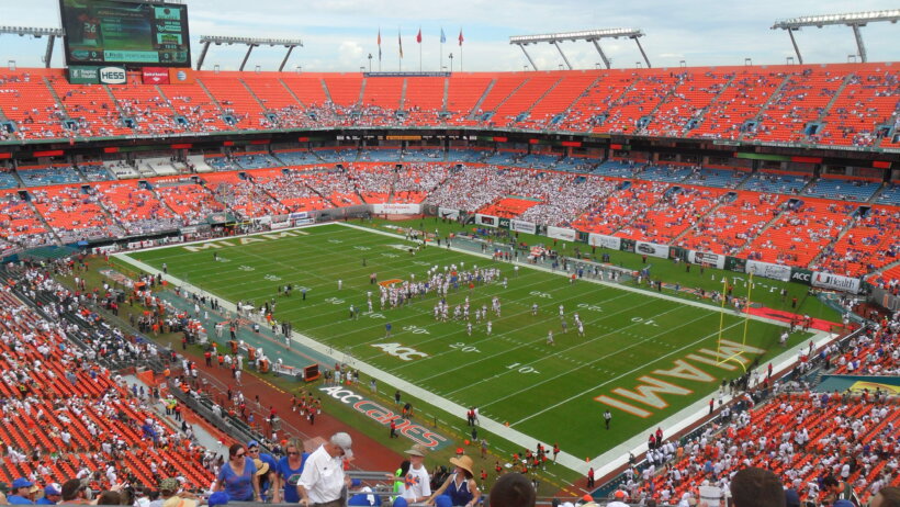 Hard Rock Stadium, home of the Miami Hurricanes
