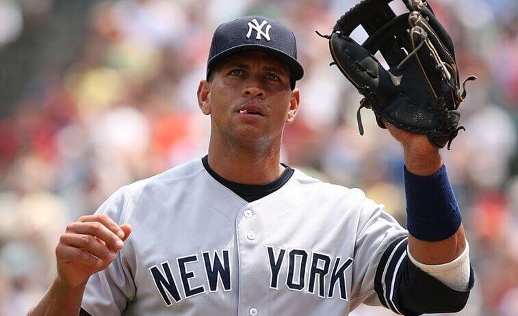 Alex Rodriguez playing baseball