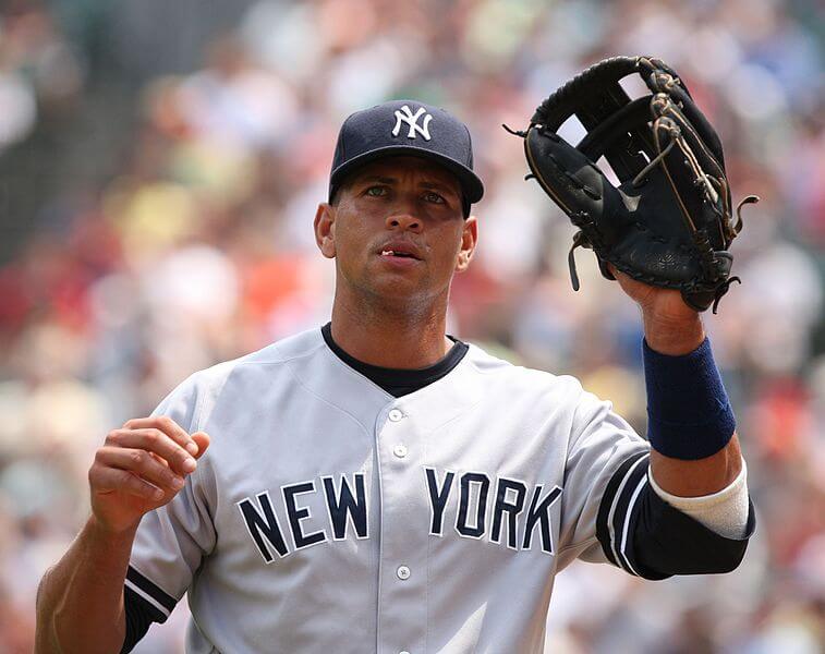 Alex Rodriguez playing baseball