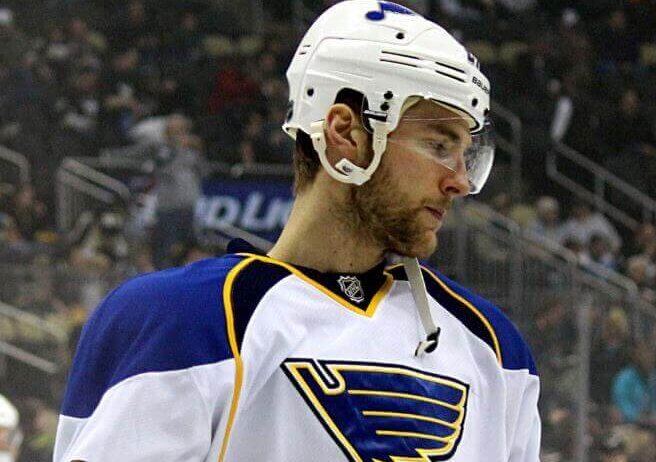 Alex Pietrangelo on the ice with the Blues