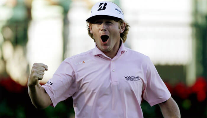 Brandt Snedeker celebrating