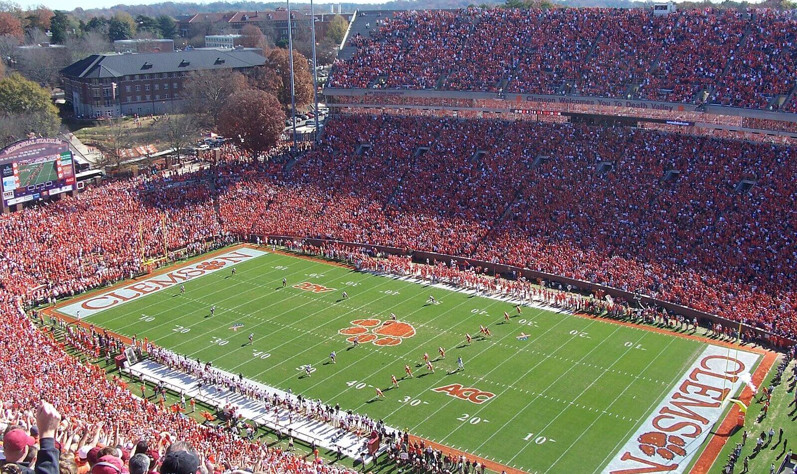 Memorial Stadium, home of the Clemson Tigers