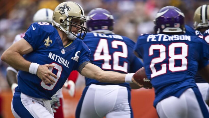 Drew Brees at the Pro Bowl.