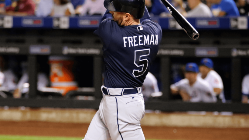 Freddie Freeman at the plate