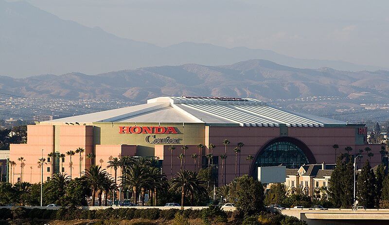 The Honda Center in Anaheim, CA