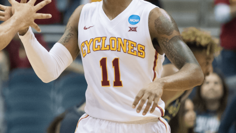 Iowa State basketball jersey closeup