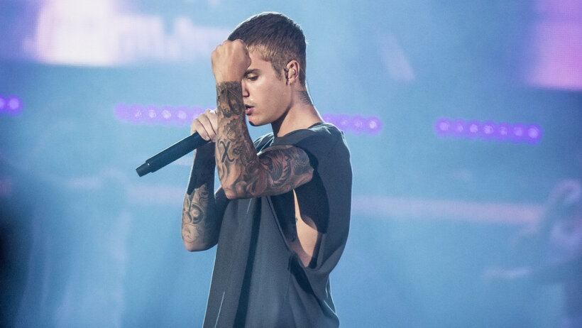 Justin Bieber on stage
