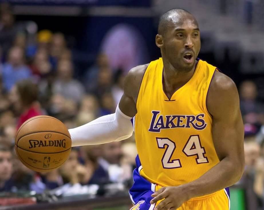 Kobe Bryant dribbling a basketball
