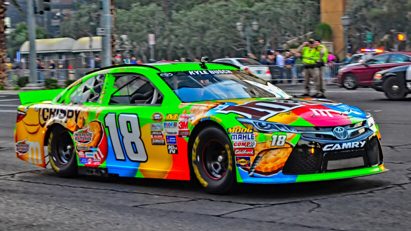 Kyle Busch's #18 car