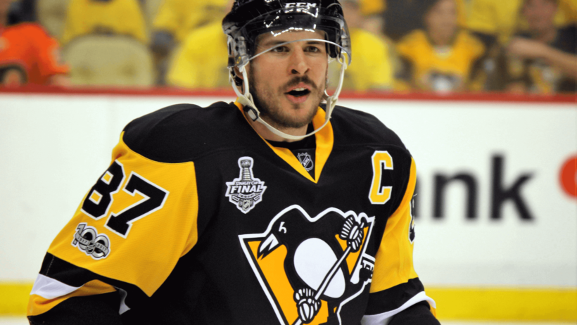 Sidney Crosby staring