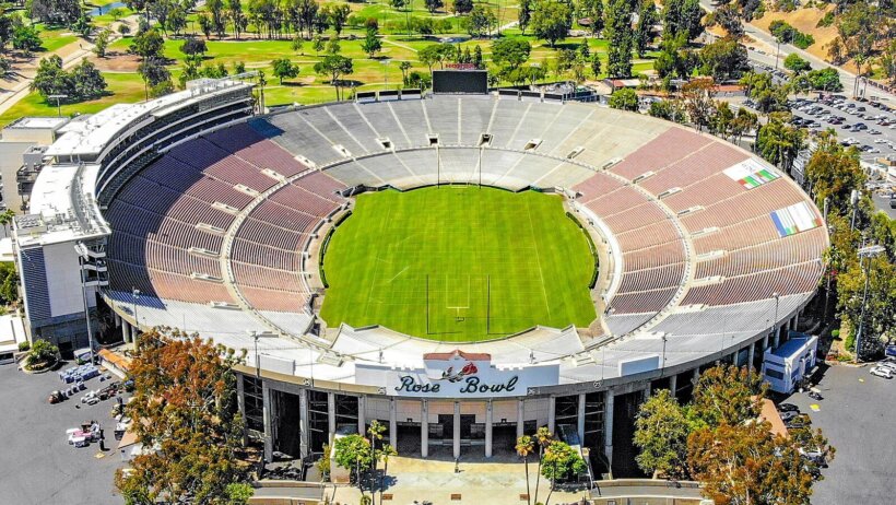 The Rose Bowl in Pasadena, California.