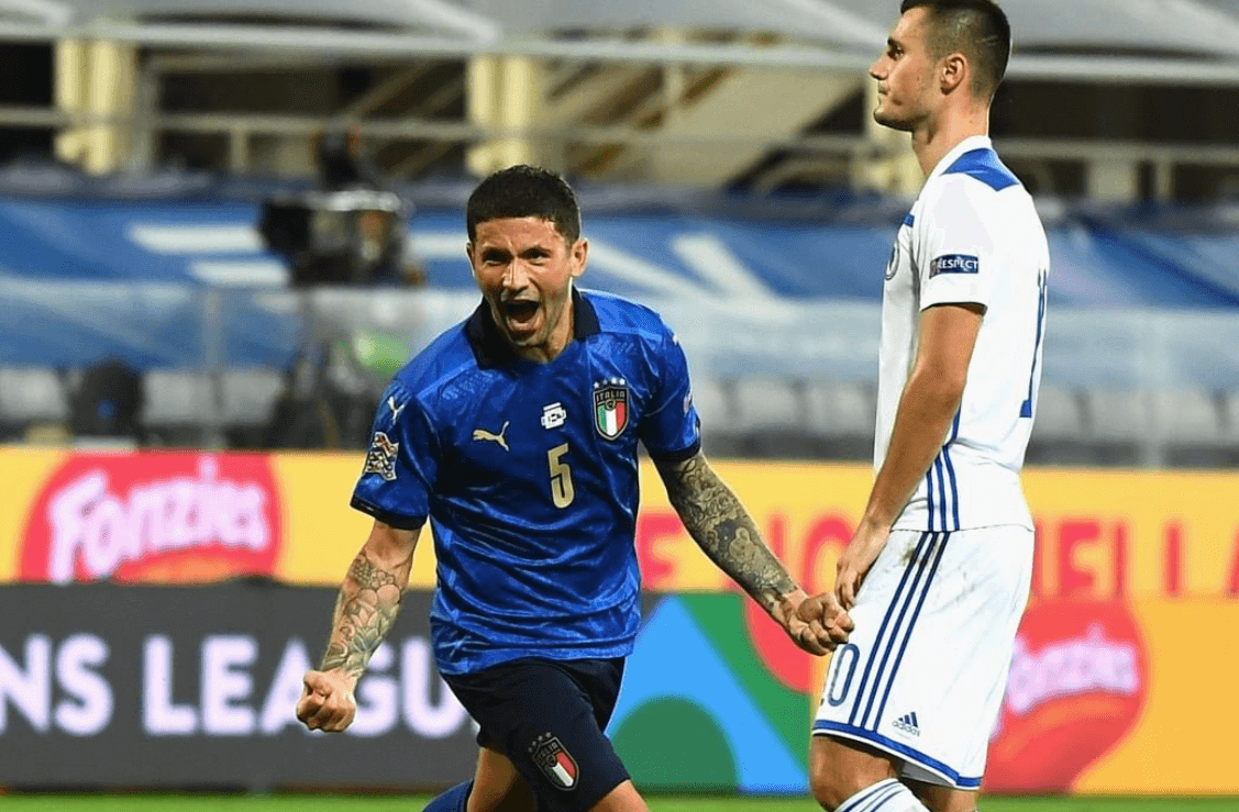Stefano Sensi goal reaction