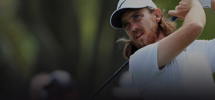 tommy fleetwood swinging a golf club