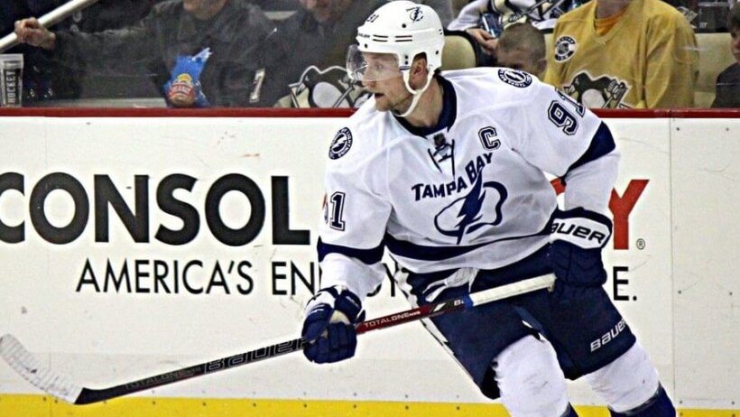 Steven Stamkos skating for the Lightning
