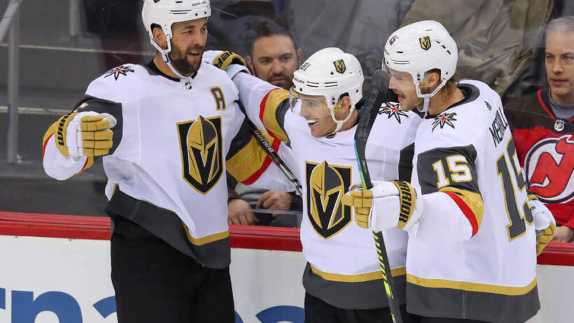 Vegas Golden Knights celebrating a goal