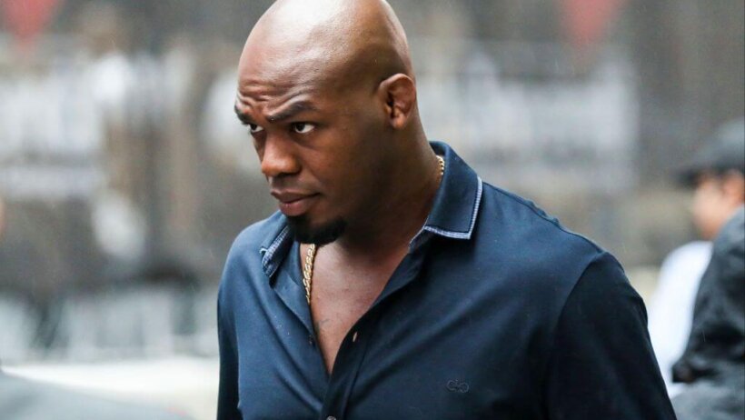 Jon Jones in street clothes