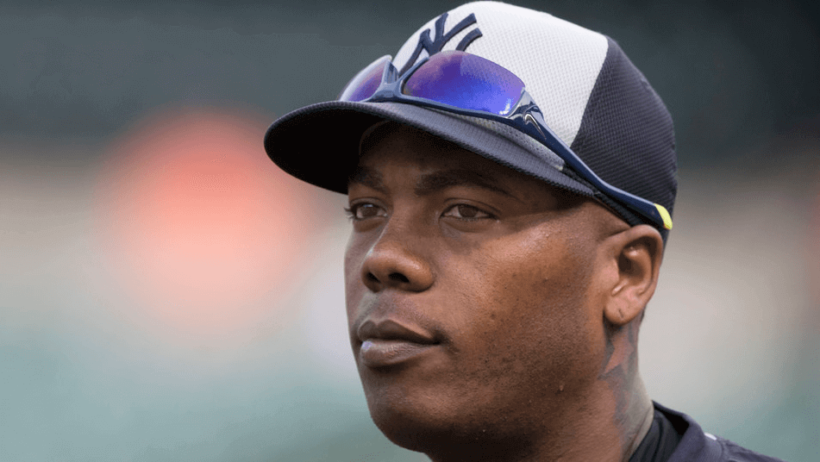 Closeup of Aroldis Chapman