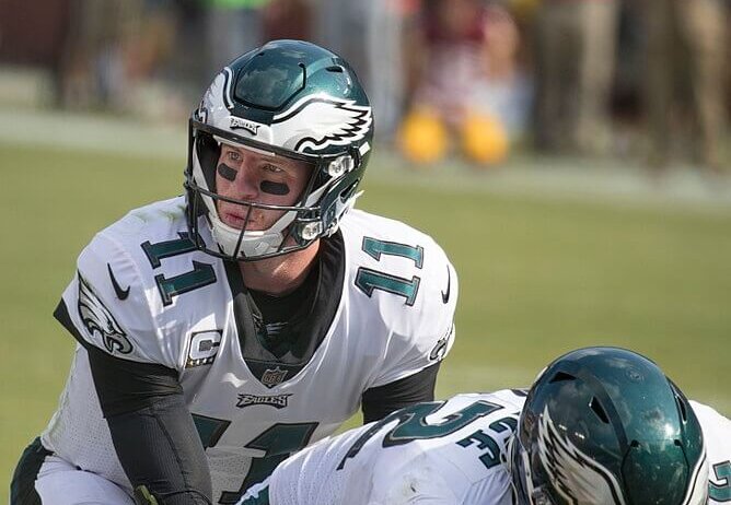 carson Wentz under center