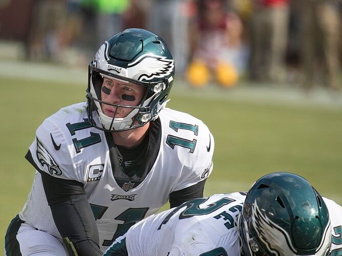 carson Wentz under center