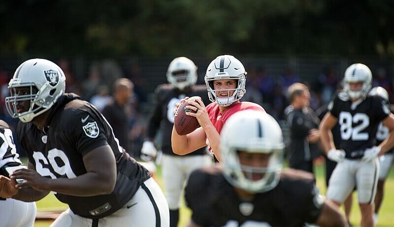 Las Vegas Raiders practice.
