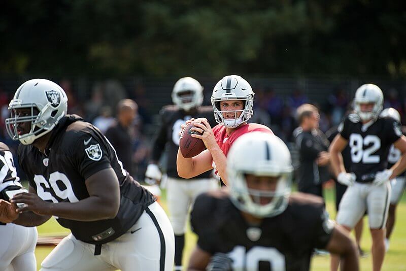 Las Vegas Raiders practice.