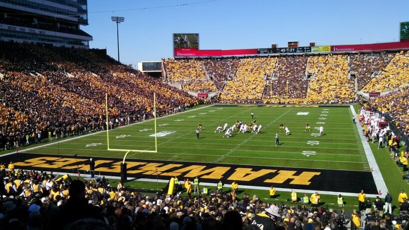 Kinnick Stadium, home of the Iowa Hawkeyes