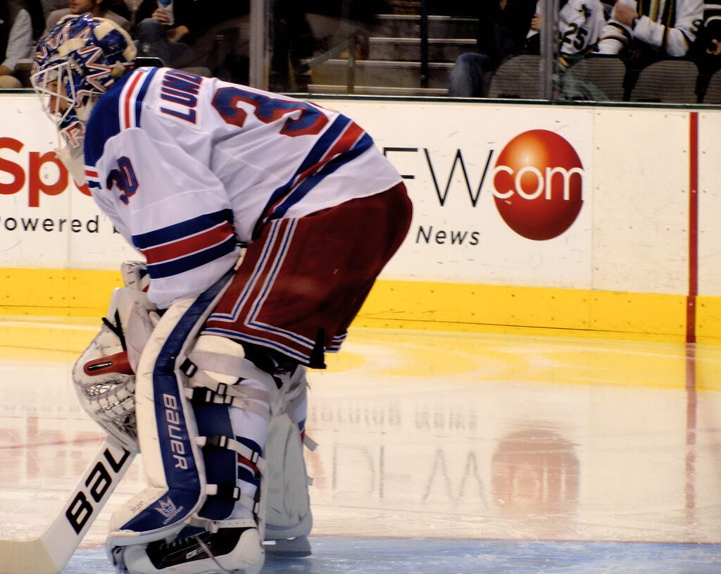 Henrik Lundqvist in net.