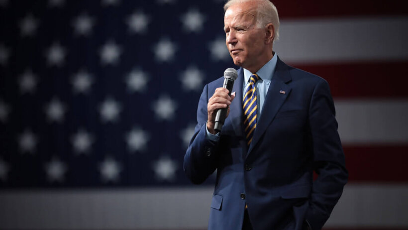 Joe Biden speaking at an event.