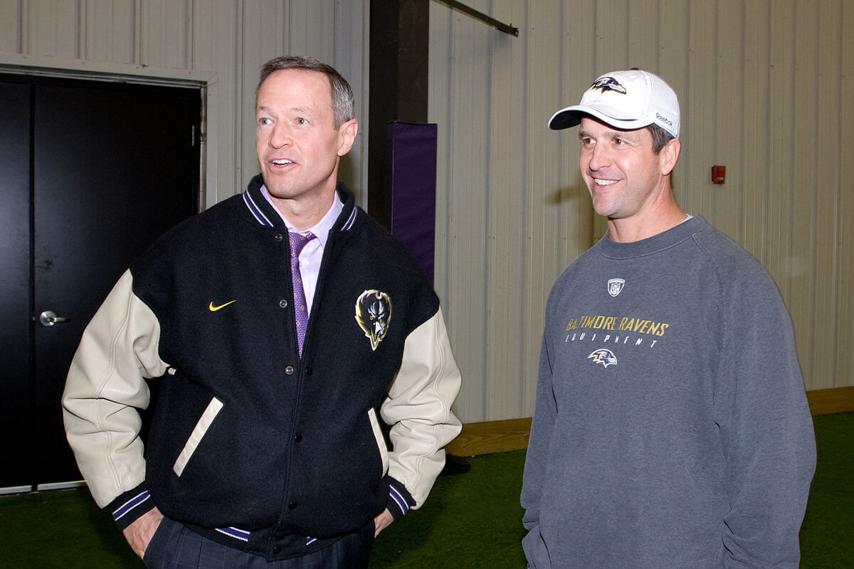 Baltimore Ravens head coach John Harbaugh