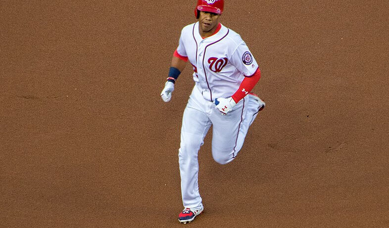 Washington Nationals outfielder Juan Soto running the bases