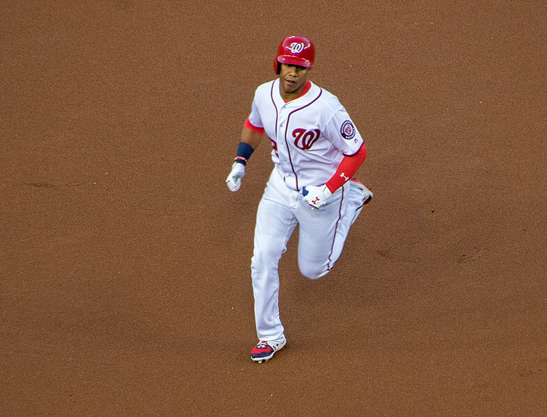 Washington Nationals outfielder Juan Soto running the bases