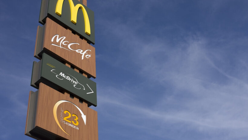 Sign at a McDonald's location