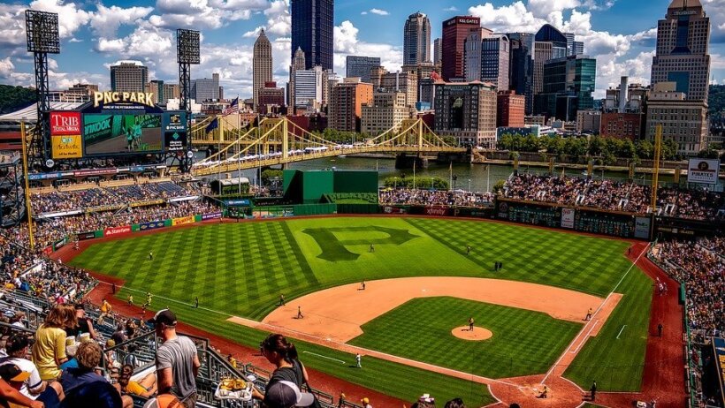 PNC Park on a sunny day.
