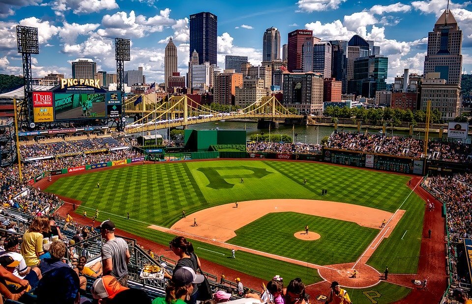PNC Park on a sunny day.