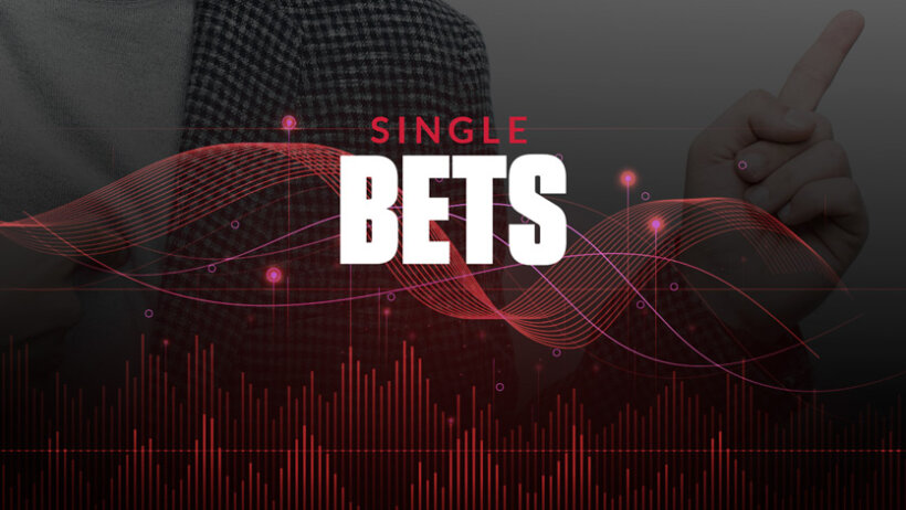 single bets text overlay on sports betting image