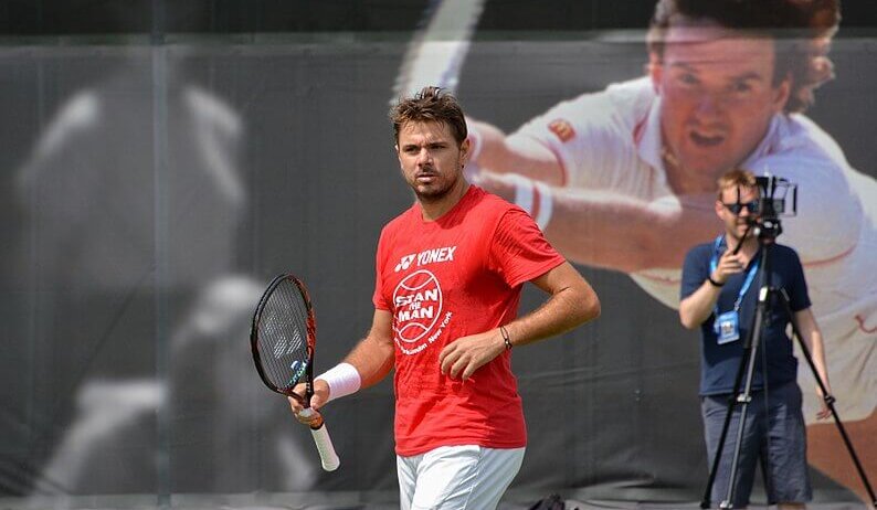 Stan Warinka on a practice court