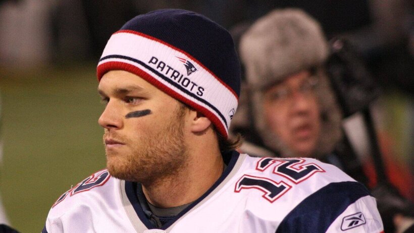Tom Brady looking solemn