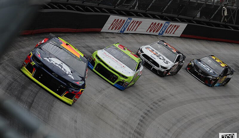 William Byron making the final turn.