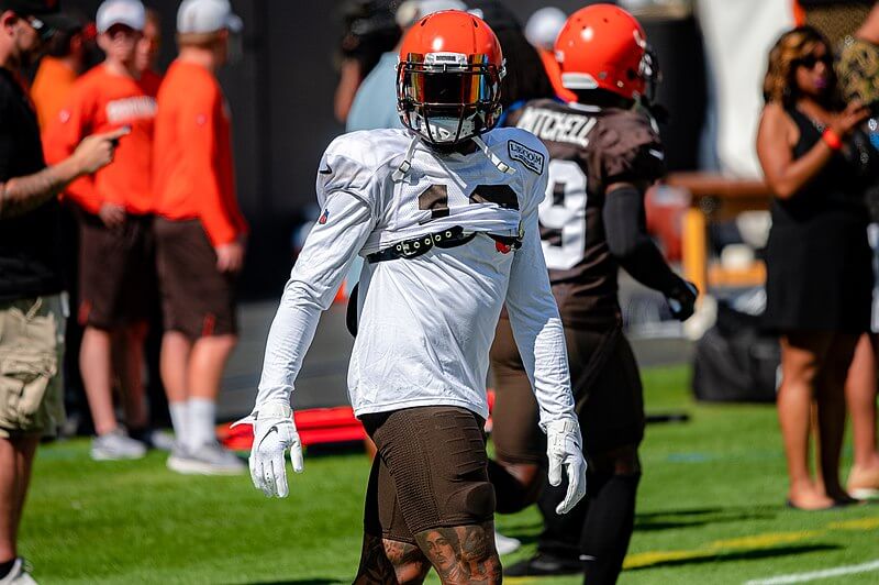 Odell Beckham Jr at Browns practice