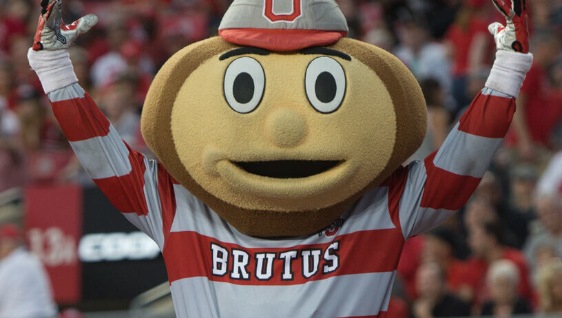 Ohio State Buckeyes mascot Brutus.