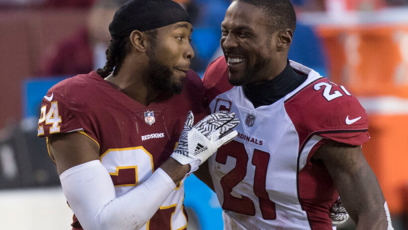 Josh Norman (hugging Patrick Peterson