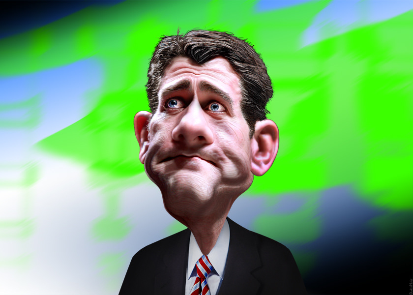 Paul Ryan caricature