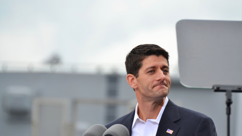 Paul Ryan makes a speech