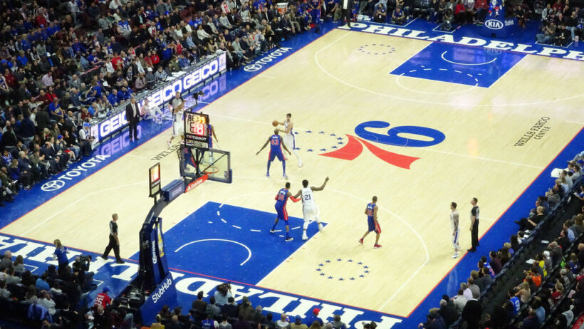Philadelphia 76ers home stadium.