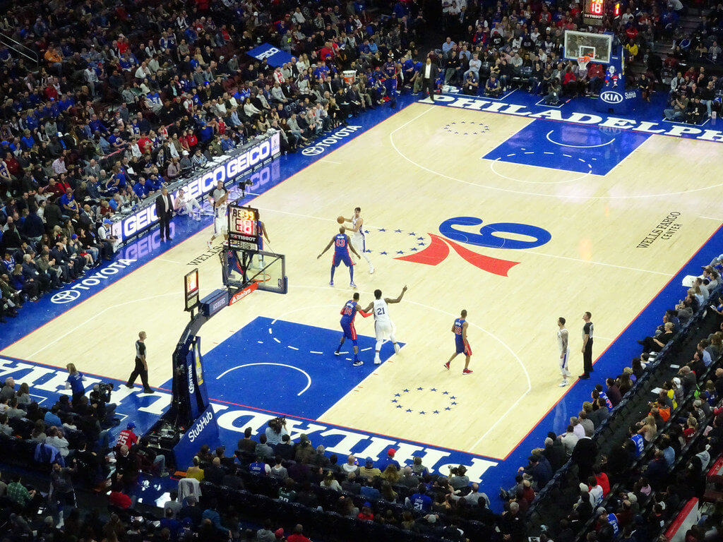 Philadelphia 76ers home stadium.