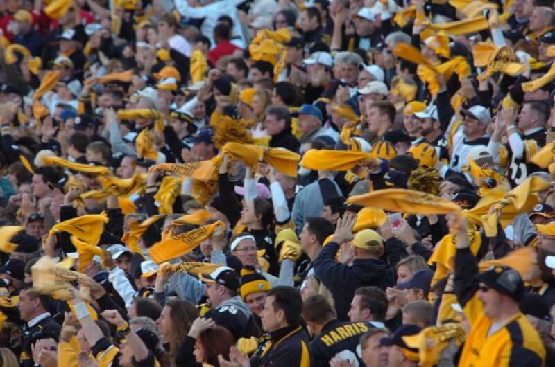 Pittsburgh Steelers fans celebrating