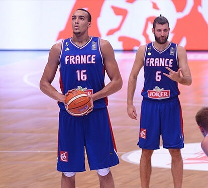 Rudy Gobert with Team France