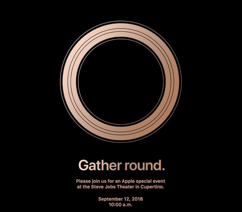 The invite to the upcoming Apple event.