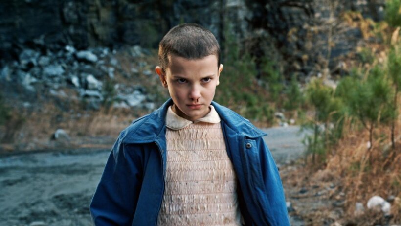 Millie Bobby Brown as Eleven in Stranger Things