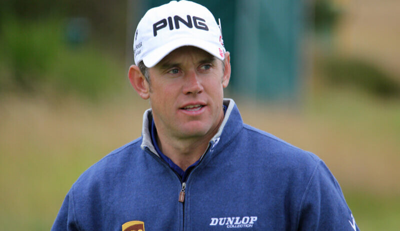 Lee Westwood on the course